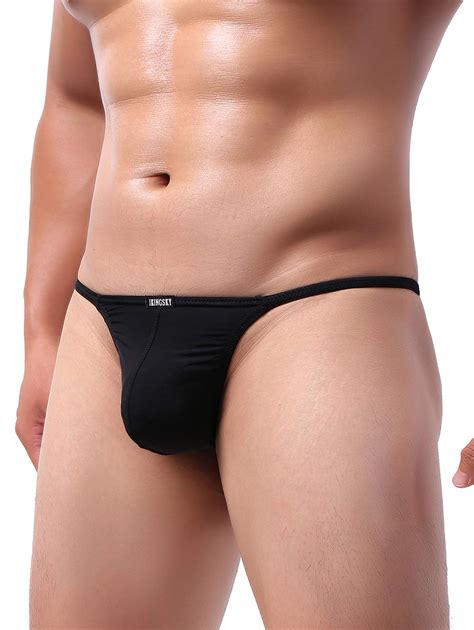 Ikingsky Men S G String Underwear Sexy Low Rise Bulge Y Back Thong