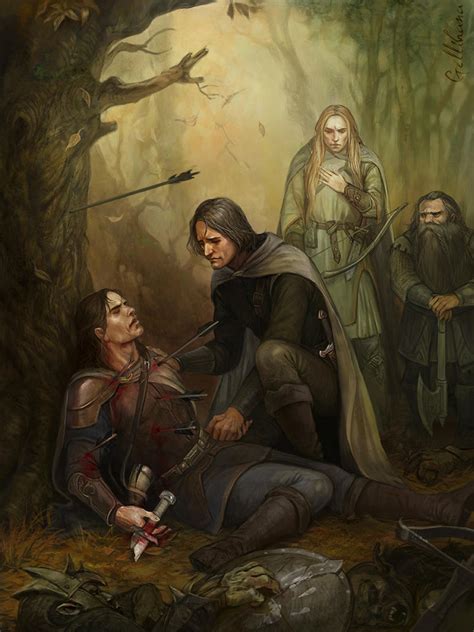 The Death Of Boromir By Julaxart On Deviantart