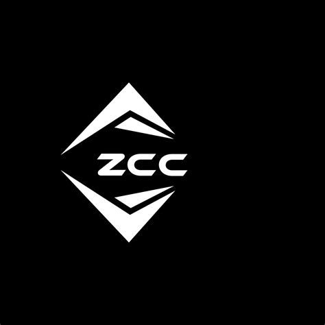 Zcc Abstract Monogram Shield Logo Design On Black Background Zcc