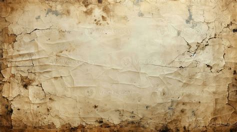 Old Torn Paper Texture Stain Dirty Wrinkled Old Paper Background