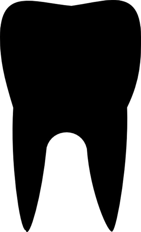 Black Molar Tooth Clip Art At Vector Clip Art Online