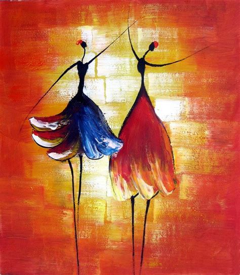 Hand Painted Oil Wall Art Beauty Dancer Home Decoration
