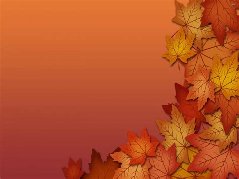 Brown Leaf Border Picture Backgrounds For Powerpoint