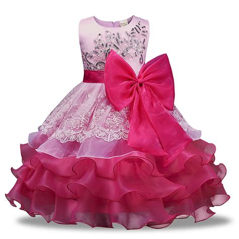 Children Princess Dress For Wedding Birthday Party And Prom Flower