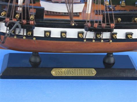 Buy Wooden Uss Constitution Tall Model Ship 24in Model Ships