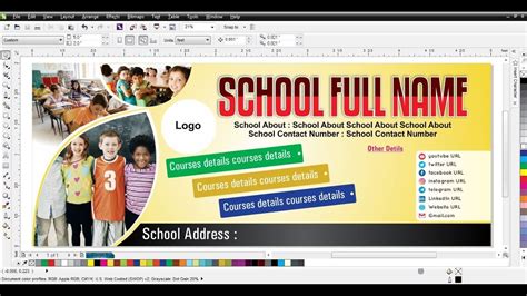 How To Make School Flex Design In Coreldraw Coreldraw Graphics
