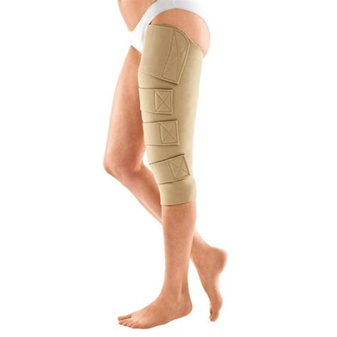 Circaid Juxtafit Essentials Upper Leg W Knee Compression Wrap Left X