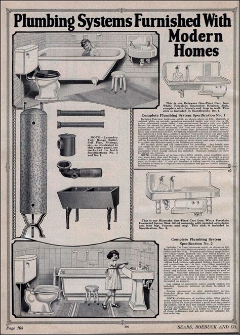 1925 Sears Modern Homes Bathroom Plumbing System Flickr