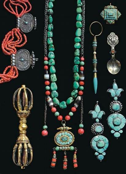 Tibetan Jewelry Turquoise Antique Coral Tribal Tibet