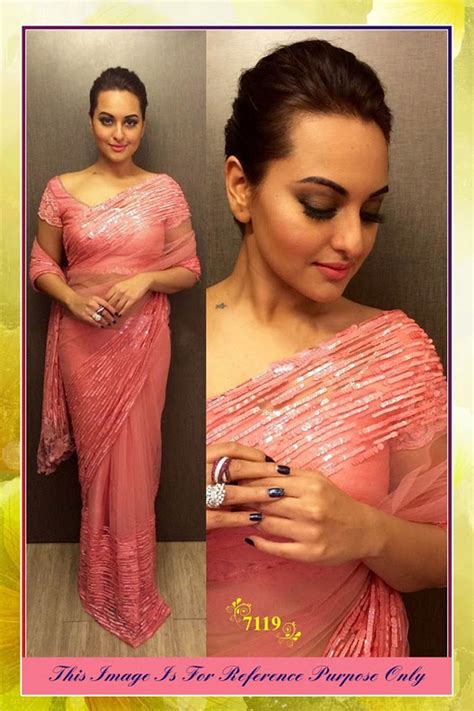 Sonakshi Pink Bollywood Replica Saree Online From Skysarees