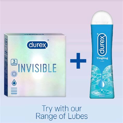 Buy Durex Invisible Super Ultra Thin Condoms For Men 3s Online And Get