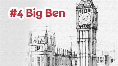 Big Ben Perspective Drawing 4 Famous Architecture Youtube