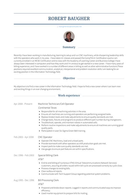 We found your resume suitable for the position of fitter currently open with one of our clients at pune. Machinist - Resume Samples and Templates | VisualCV