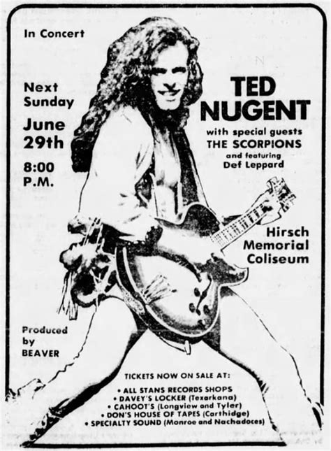 Ted Nugent The Concert Database