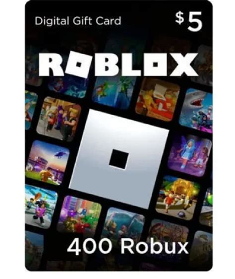 Roblox T Card Code 400 Robux Or 5 Roblox Robux 400 Code Only