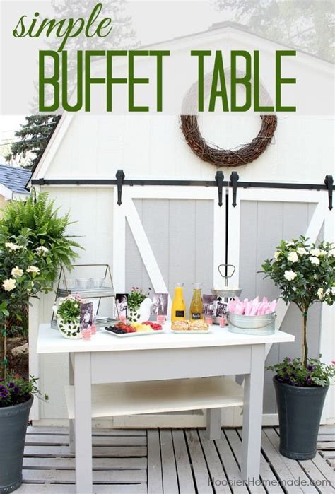Feb 11, 2020 · a buffet has an average depth (front to back) of between 20 inches to 22 inches. BUFFET TABLE - How to set a simple buffet table #ad | Buffet table, Diy home decor projects, Decor