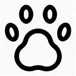 Animal Paw Icon Pet Footprint Foot Track