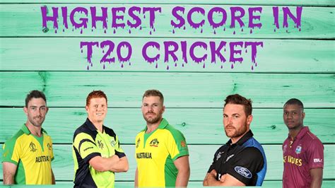 Highest Score In T20 International Cricket History Top 10 Batsman