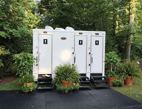 Upscale Restroom Trailer For Outdoor Retirement Party