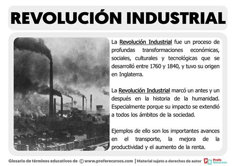 Qué es la Revolución Industrial