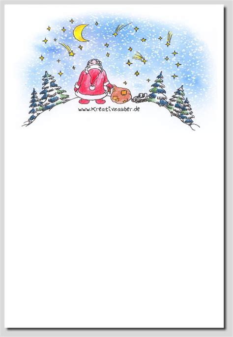 Mit weihnachtsbriefpapier in individuellem design heben sie sich von. Briefpapier Weihnachten Vorlagen Gratis ...