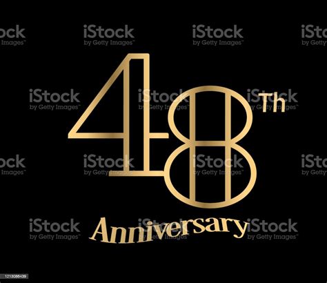 48 Year Anniversary Celebration Anniversary Classic Elegance Golden
