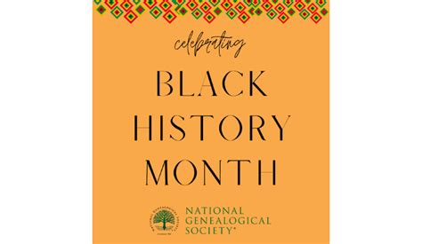 Black History Month Broomfield Genealogy Society