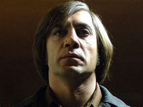 Javier Bardem Psychopath Hair Film History Punch In The Face