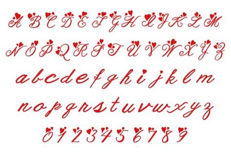 Valentine Heart Font By Hopscotch Home Format Fonts On