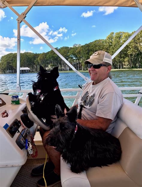 The scottish terrier is also known as the aberdeen terrier or the scottie. BeeZee and Robbie on Lake Eustis, Florida | Scottish ...
