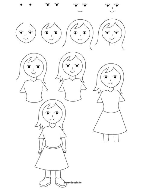 How To Draw A Girl Drawing Girl Cartoon Drawings Disney Cartoon