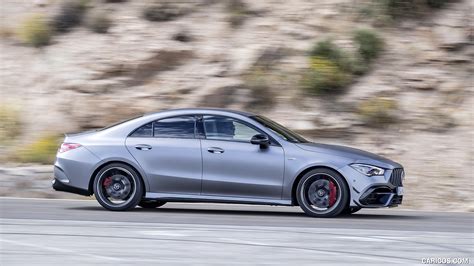 2020 Mercedes Amg Cla 45 Color Designo Mountain Gray Magno Side