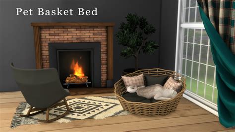 Pet Basket Bed From Leo 4 Sims • Sims 4 Downloads