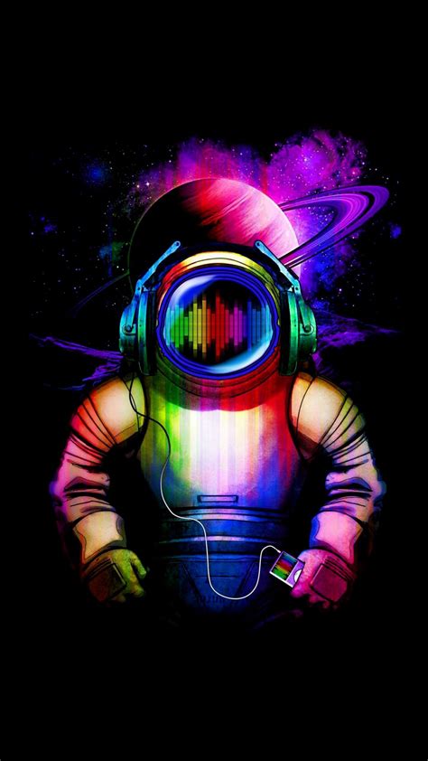 Rainbow Astronaut 1440x2560 Ramoledbackgrounds