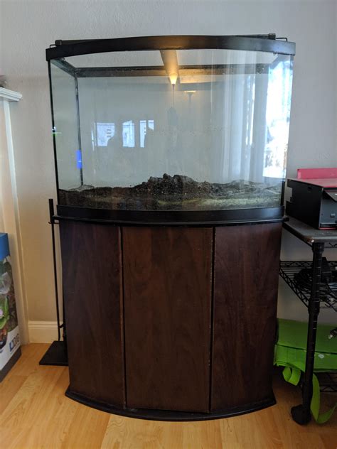 Fs Sf Bay Area 50 36 Gallon Bowfront Aquarium With Stand And