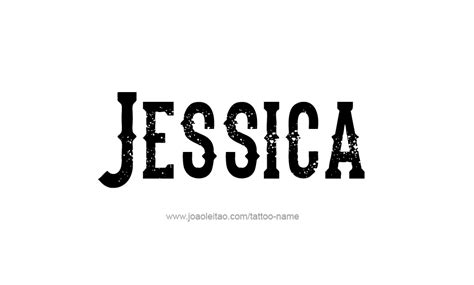 The Name Jessica Tattoo Designs