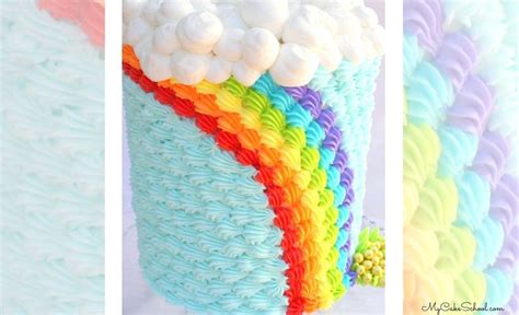 St Patricks Day~ Buttercream Rainbow Tutorial~ My Cake School