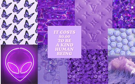 🖤 Aesthetic Collage Wallpaper Laptop Purple 2021