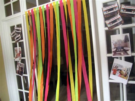Decorating with streamers is an inexpensive way to make a birthday party or other event special. Jackie Fo: ...Party like it's 1981!