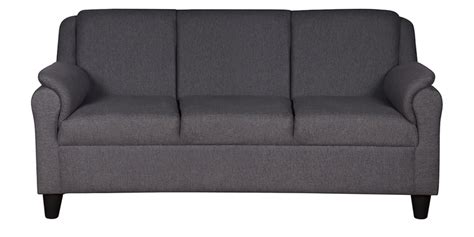 Buy Madison Fabric 3 Seater Sofa In Grey Colour Online Contemporary