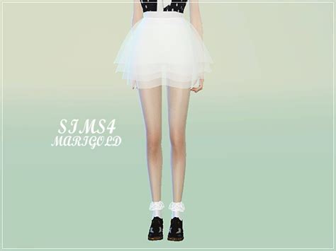 Lovely Chiffon Mini Skirt At Marigold Sims 4 Updates