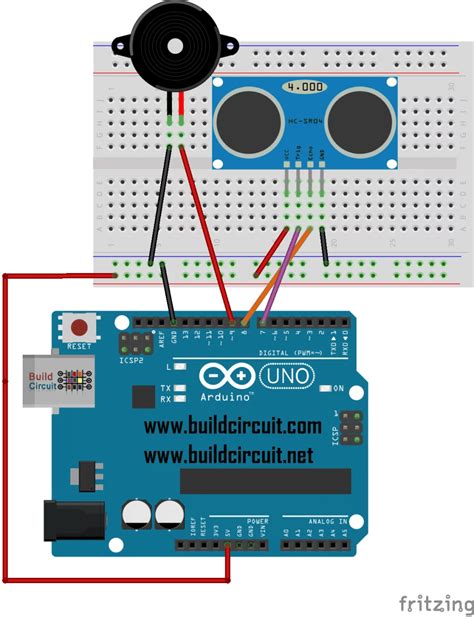 Arduino Distance Detector With A Buzzer And Leds Code Samsung Smartwatch As Proximity Switch