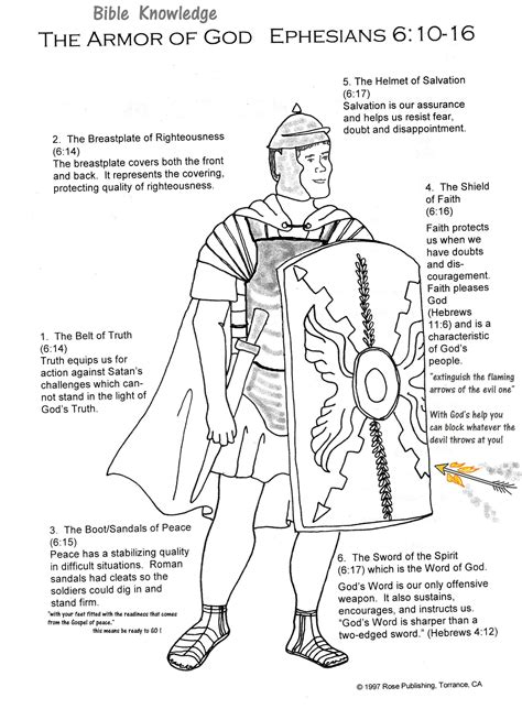 Ephesians Armor Of God Sunday School Bible Verse Vbs Four Printable Prints Full Armor Of God