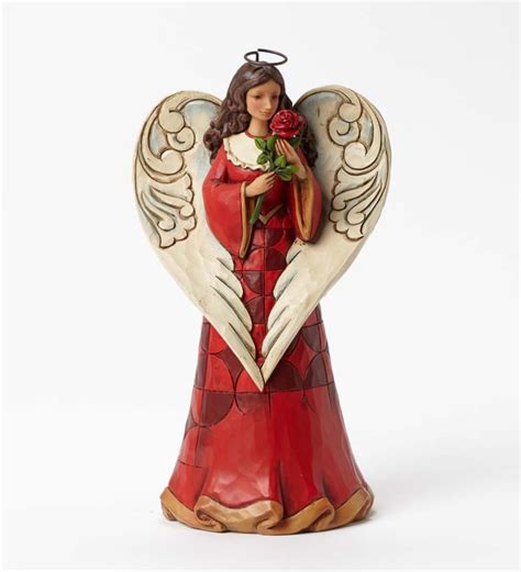 Jim Shore® Love Angel Figurine With Rose Wind And Weather