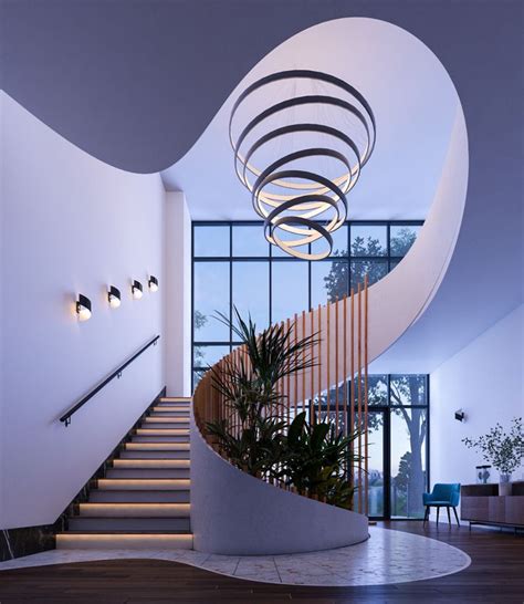 Spiral Staircase Design On Behance Staircase Design Modern Stairway