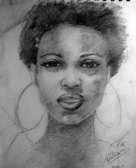 3 Pencil Portrait Paper Frames Black Artists Pencil Drawings