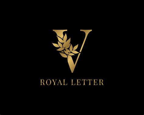 Luxury Decorative Vintage Golden Royal Letter V 6647336 Vector Art At