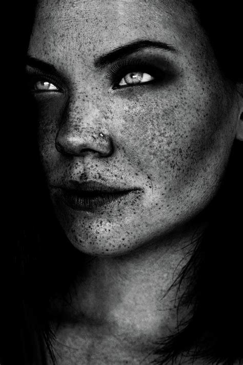 Freckles In Black And White Photograph By Angela Emanuelsson