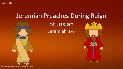 Old Testament Seminary Helps Lesson 137 Jeremiah Preaches During The