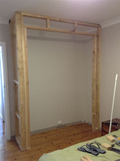 In Goes The Frame Build A Closet Built In Wardrobe Closet System